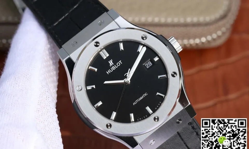 Hublot Classic Fusion 511.NX.1171.LR JJ Factory 1:1 Best Edition Replica Watch Black Strap